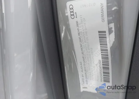 2020 Audi S5 Sportback Premium Plus Tfsi Quattro Tiptronic из США, поврежденный, VIN WAUC4CF54LA010628